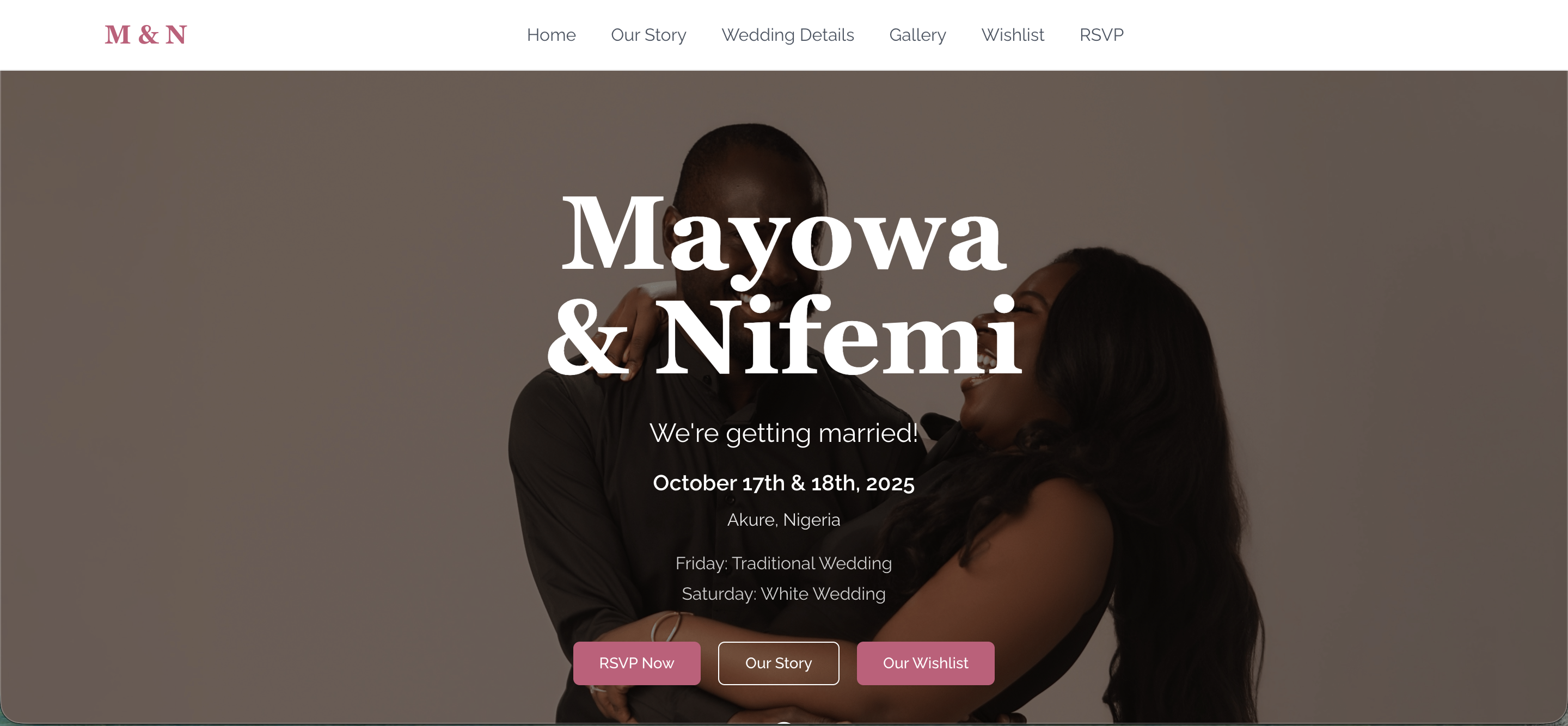 Wedding Website